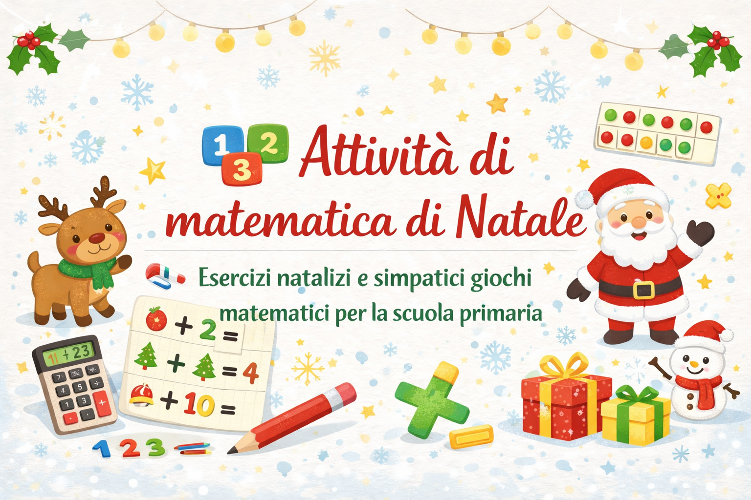 Attività di matematica di Natale per la scuola primaria