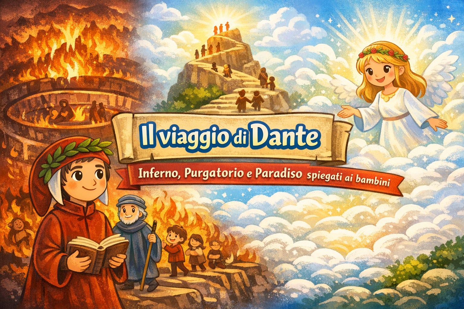 Il viaggio di Dante spiegato ai bambini