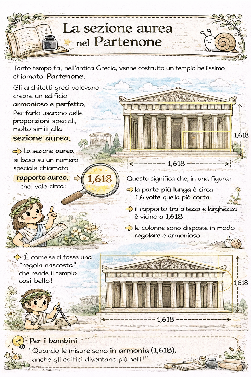 La sezione aurea nel Partenone