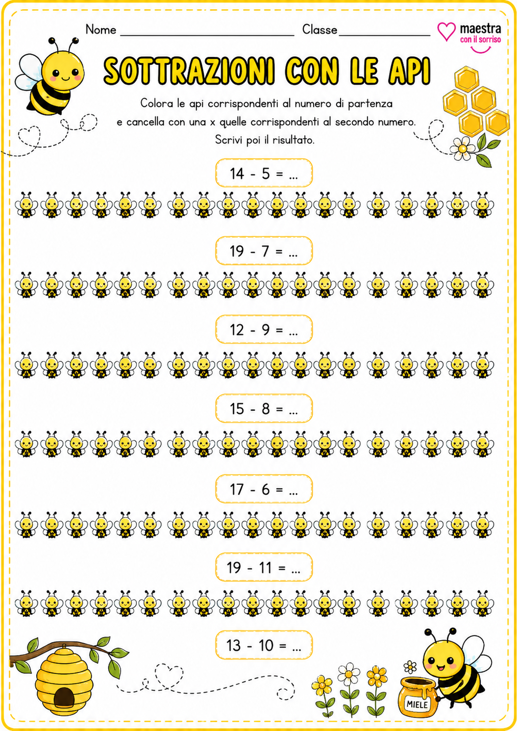 Sottrazioni con le api