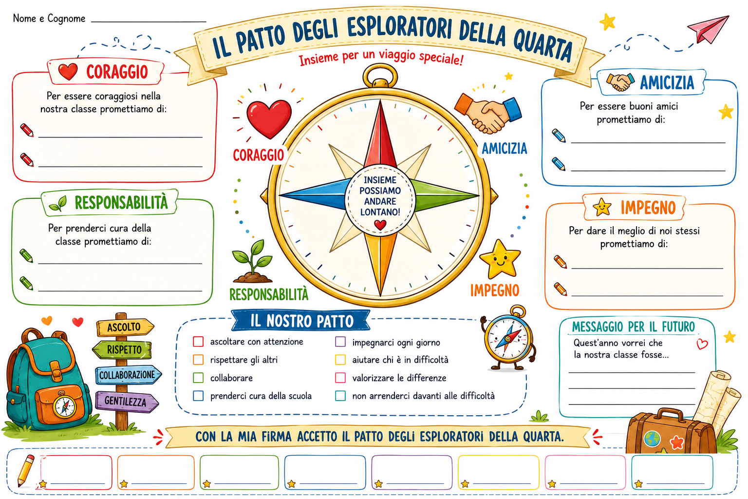Il Patto degli Esploratori della Quarta - versione colori