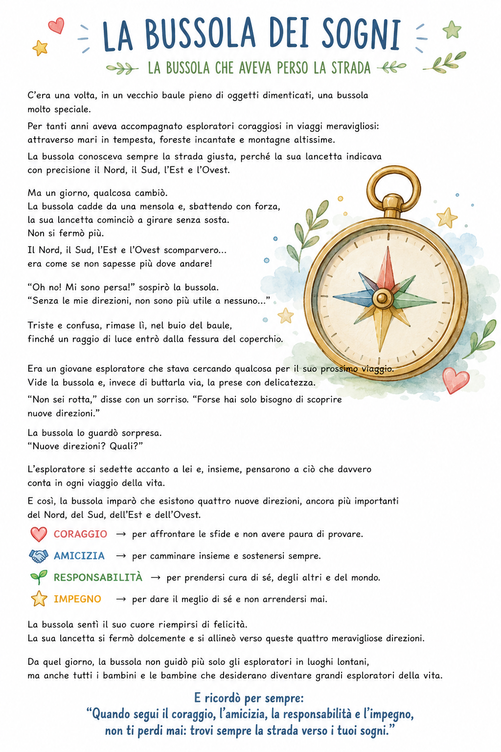 Racconto La Bussola dei Sogni
