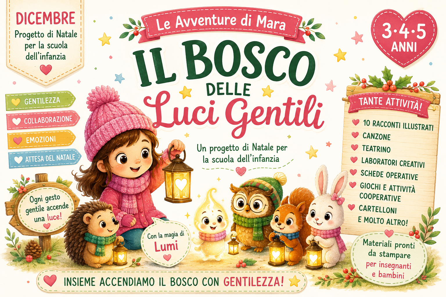 Il Bosco delle Luci Gentili - Progetto Natale scuola dell'infanzia