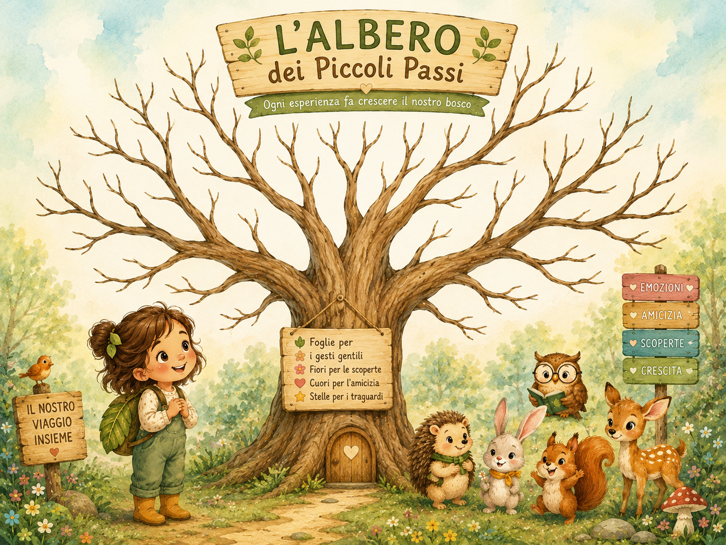 Illustrazione dell'Albero dei Piccoli Passi