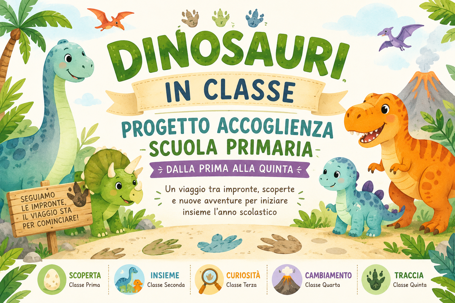 Dinosauri in classe - progetto accoglienza scuola primaria