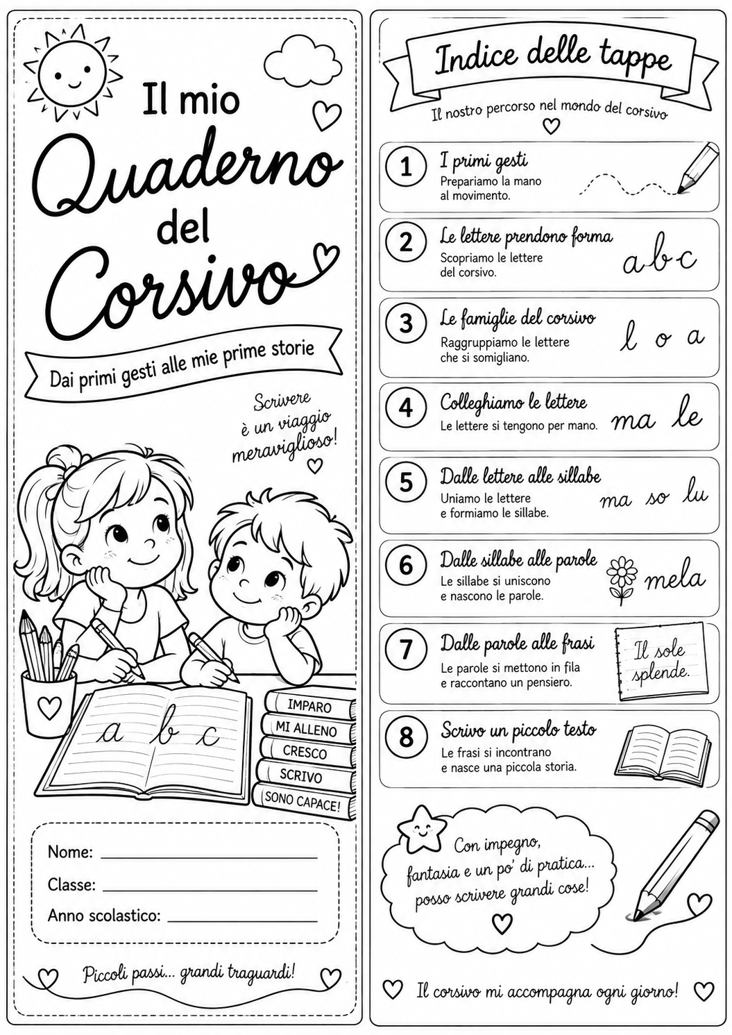 Percorso per imparare il corsivo nella scuola primaria