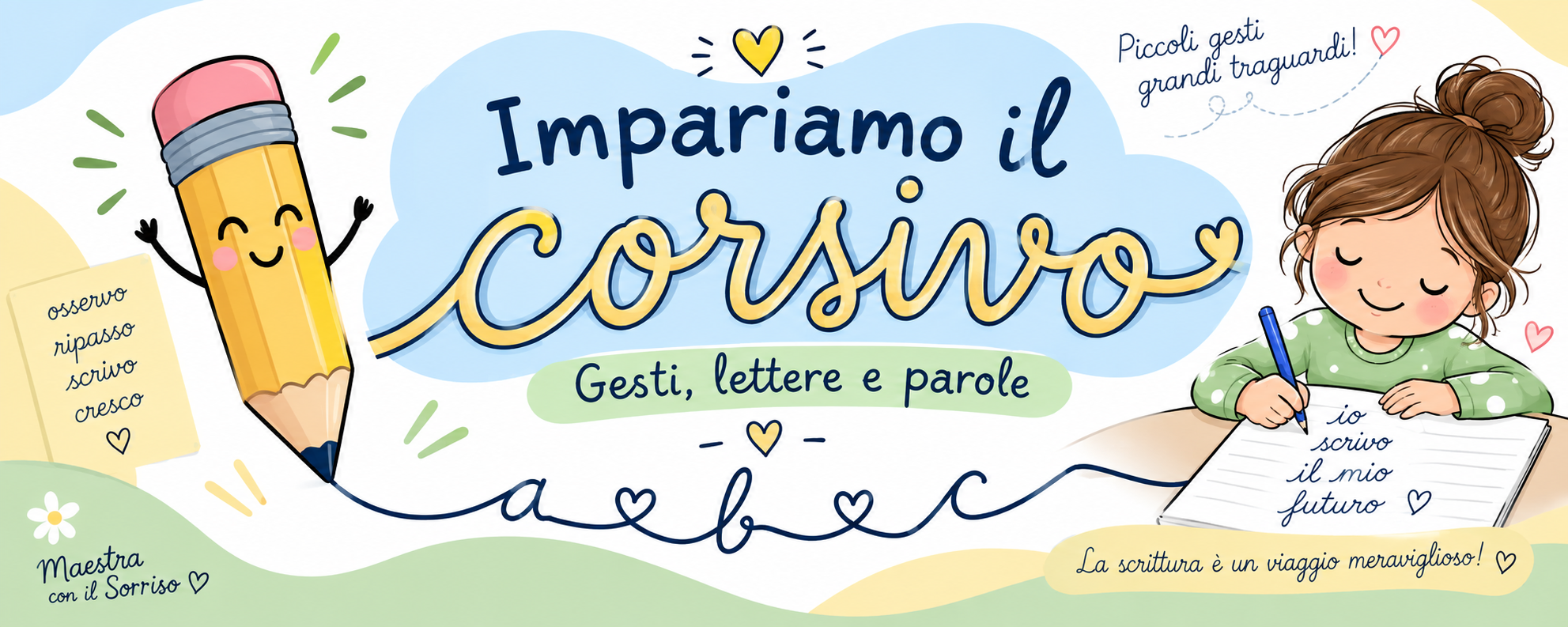 Impariamo il corsivo alla scuola primaria: gesti, lettere e parole