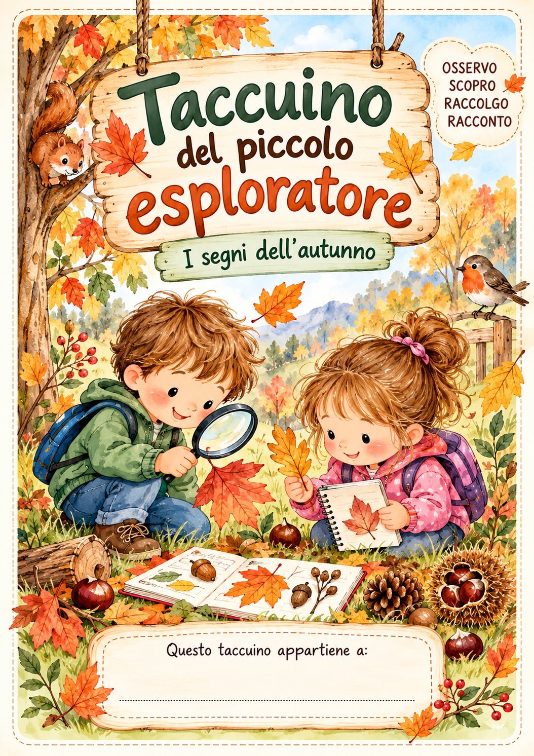 Taccuino del piccolo esploratore - I segni dell'autunno